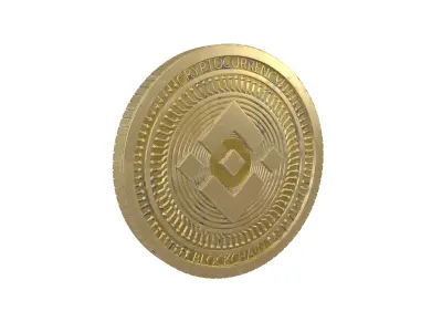 Binance Coin v4 002 Low-poly 3D model