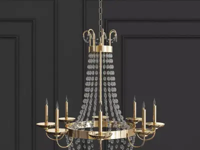 Paris Flea Market Large 8 Light Chandelier 3D model