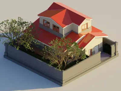 Simple House 3D model