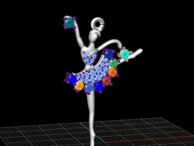 Dancing girl Texture