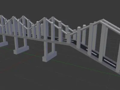 Bridge 3D model brooklyn 3D model