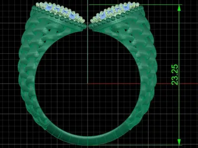 Boucheron ring  3D print model