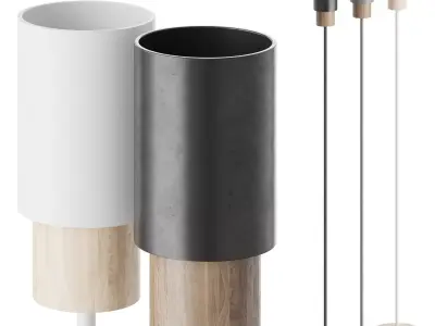 Floor lamp S05 3D model