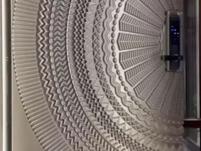 Modern CNC Door 3D model