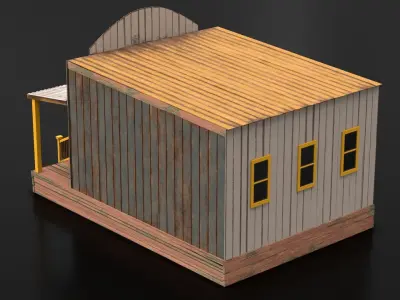 West Wild Home 15 Low-poly 3D model