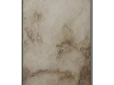Set of 3 Abstract Paintings in Frames 3D model 56