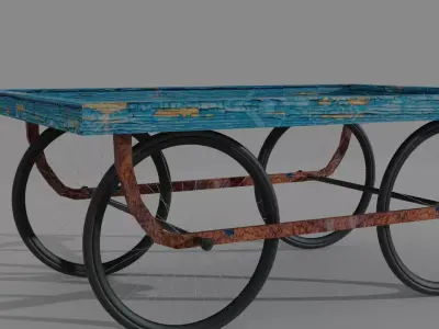 Indian stall - Thela 3D model