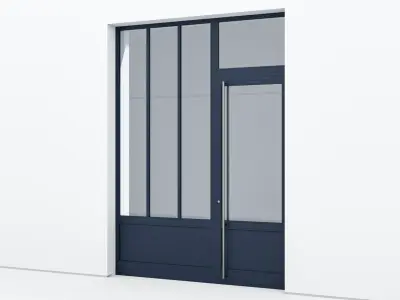 Aluminium door 356 3D model