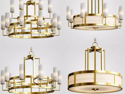 Japan 2 chandelier 3D model