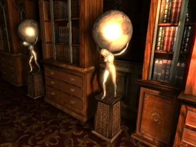 Mystic Library Modelpack Low-poly 3D model