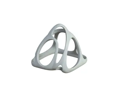 SciFi Cube Object No 58537 Low Poly Shape Low-poly 3D model