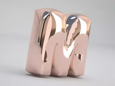 M Balloon Copper 3D model