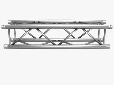 Square Truss Straight Segment 21 3D model