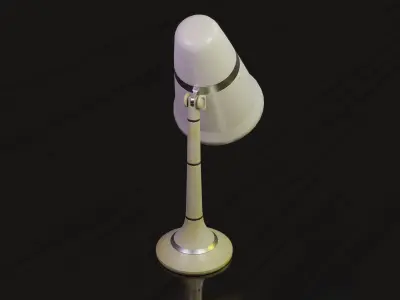 Desk table lamp 3D model PBR Free low-poly 3D model