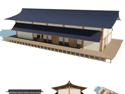 Japanese style buildings multi pack