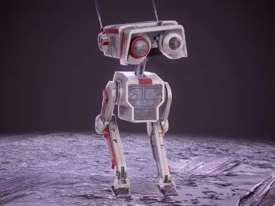 BD-1 Game Character -Ready To Rigg Low-poly 3D model