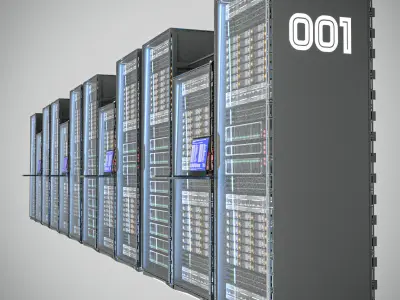 server rack 3D model