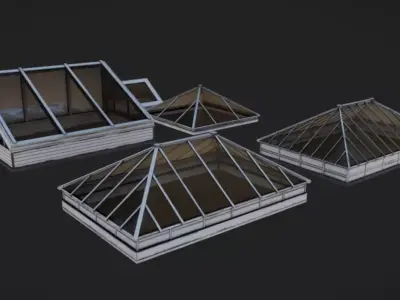 Skylight Low-poly 3D model