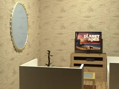 Living Room Free low-poly 3D model