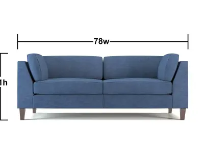 sofa modeling Low-poly 3D model
