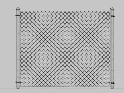 Wire Fence Free 3D model