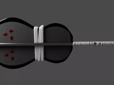 GUNBAI FROM NARUTO  Low-poly 3D model