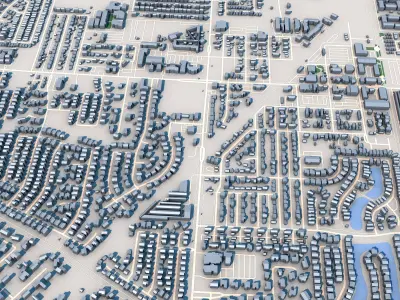 Gilbert City Arizona USA 3D model