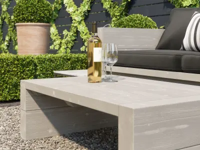 Garden seating area 3D model