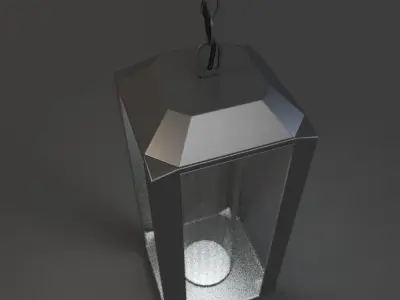 Artcraft Wexford Leaf Led Outdoor Hanging Light 3D model
