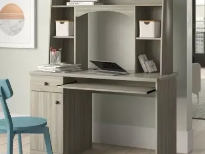 Eden Desk with Hutch 3D model