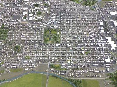 Manhattan - 3D City Model Low-poly 3D model