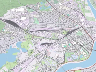 Cityscape Daugavpils Latvia 3D model