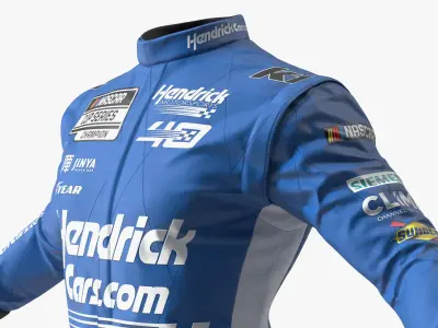  HendrickCars com Fireproof Racing Set with Gloves and Shoes Blue 