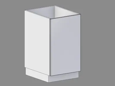 Kitchen Base Cabinet 50 cm Low-poly 3D model