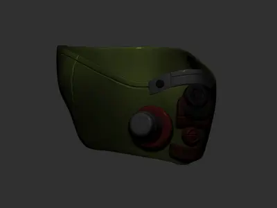 High quality gas mask helmet high poly scifi sculpt 3d printable 3D model