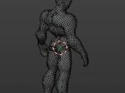 sci fi robot Low-poly 3D model