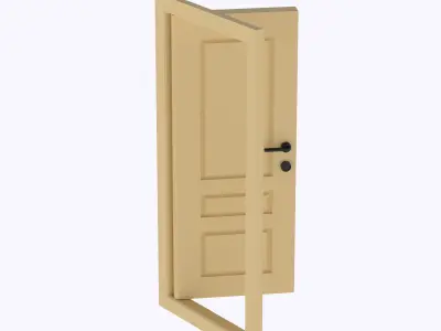 Functional Door style 4  3D print model