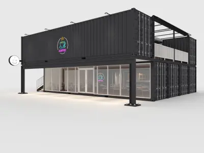 Container Cafe 14 3D model