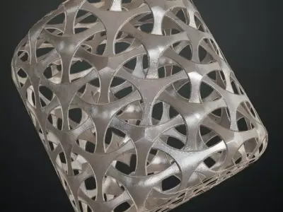 Silver Metal Grill Transparent PBR Seamless Texture get