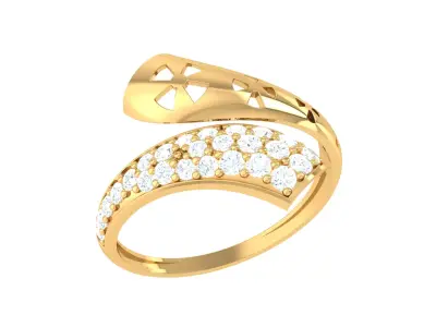 Women Ring  Render 3dm STL OBJ FBX Details 3D print model 291