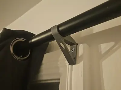 Curtain pole hook 25 - 28mm Free 3D print model