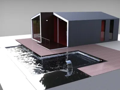 Modular house 3D model