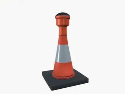 Traffic safety cone 3D model