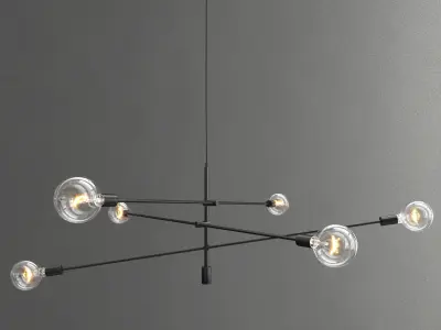 Mobile chandelier grand 3D model