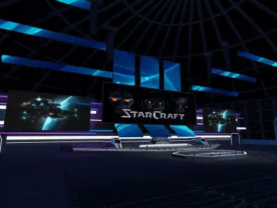 Game Tournament Stage 3D model