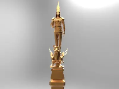 Independence Monument from Almaty Kazakhstan 3D model