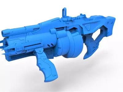 Gun of Baptiste Talon from the game Overwatch 3D print model