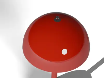 Inspiration of the famous Flowerpot lamp by Verner Panton Low-poly 3D model