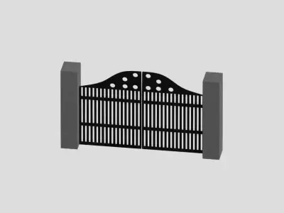 Building Gate Free 3D model