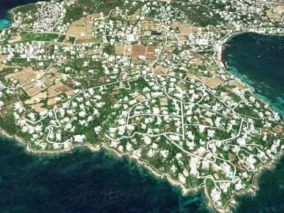 Cityscape Saint Tropez France  3D model